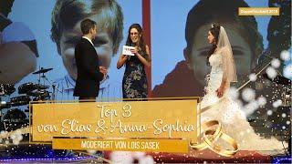 Top 3 von Elias und Anna-Sophia moderiert von Lois Sasek | Doppelhochzeit 2019 - sasek.TV