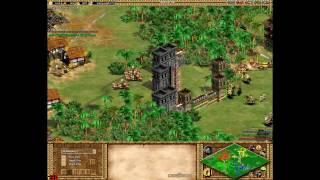 Age of Empires II - Online Commentary Battle - MrDanish177 & Simmo vs. ELISEO & asaliotos - (2/6)