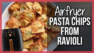 Air Fryer Pasta Chips from Ravioli Recipe (TikTok Trend)