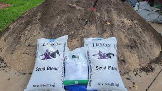 Back Yard Renovation: Seed, Tenacity, Humic Acid and Starter Fertilizer!