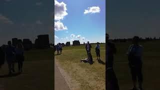 Walking at Stonehenge September 2017