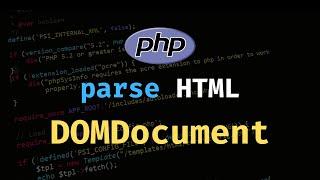 PHP Web Scraping & HTML Parsing using DOMDocument