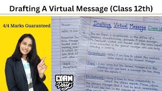 Drafting a Virtual Message Class 12/Board Exam 12 Writing Skill/Virtual message examples/Boards 2025