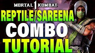 Mortal Kombat 1 Reptile Combos Sareena Kameo - Mortal Kombat 1 Reptile Sareena Combo Tutorial