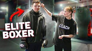 Elite BOXER pretended to be a beginner PART 3 |  Prank in GYM