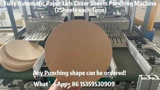 Paper Sheets Puching Machine for Paper Lids Paper Covers Sheets Making Machine for Paper Lids