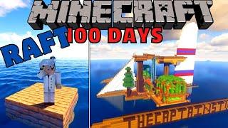 I Survived 100 Days on a RAFT in an OCEAN ONLY WORLD in Hardcore Minecraft