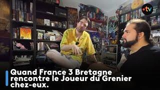 Quand France 3 Bretagne rencontre le Joueur du Grenier chez eux à Fougères.