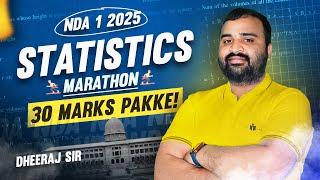 Statistics Marathon || NDA 1 2025 || Dheeraj Sir