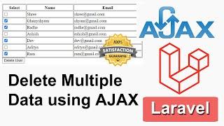 How To Delete Multiple Records Using Ajax In Laravel In Hindi | Laravel Delete Data using AJAX