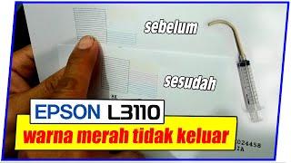 Cara Mengatasi Printer Epson L3110 tidak keluar warna | bergaris