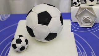 How to make Soccer ball cake topper