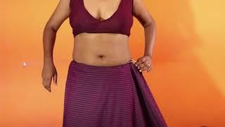 'Saree draping without blouse   Koli style video HD