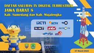 Siaran TV Digital Terrestrial UHF Jabar 8 Sumedang dan Majalengka | RTV Digital on di Mux 27 TVRI