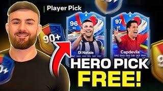 How to complete 90+ HERO pick COMPLETELY FREE (90+ HERO pick FREE) *ft Di Natale & Capdevila*