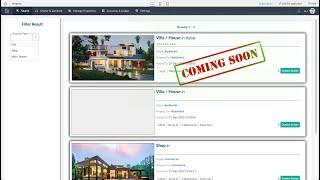 coming soon, Property Management application with Filter and Pagination | ZOHO Creator | Tutorials