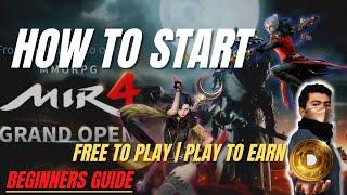 MIR4 NFT GAME | HOW TO START | FREE TO PLAY | PLAY TO EARN