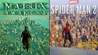 the matrix awakens Vs Marvel Spider Man 2 | Comparison