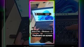 On Screen Keybord Computer Tips & Shortcuts #ComputerSkills #TimeSavingTips #shorts #video