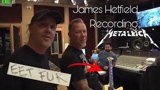 James Hetfield with his ESP EET FUK Explorer Recording | Metallica Studio Recording | ESP MX 220