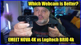 Which is a Better Webcam? EMEET NOVA 4K vs LOGITECH BRIO 4K