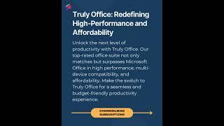 Why Truly Office is the #1 Alternative to Microsoft Office