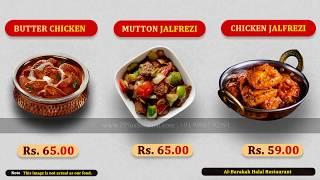 Food Menu Promotion Video for Restaurant Menu on TV Screen | Food and Restaurant