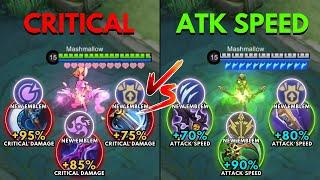 MLBB New Emblem System │ Critical vs Attack Speed Build Miya