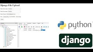 Django File Upload and save data to database sqlite3