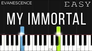 Evanescence - My Immortal | EASY Piano Tutorial