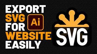 How to Export svg for Web from Illustrator | 2023