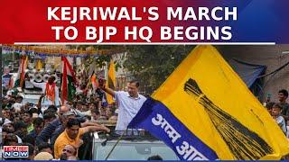 AAam Aadmi Party Begins 'Save Bibhav' Protest March Towards BJP Headquarters In Delhi | News