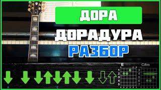 ПОДРОБНЫЙ РАЗБОР | Дора - Дорадура | Табы, аккорды и бой на гитаре