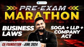 SOGA + Company Act + LLP | Pre-Exam Marathon | Business Laws | CA CS Shantam Gupta | Unacademy CA