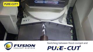 Pure-Cut® vs. CNC Flood Coolant in 12 Seconds