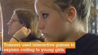 100 Girls of Code - Text over Video