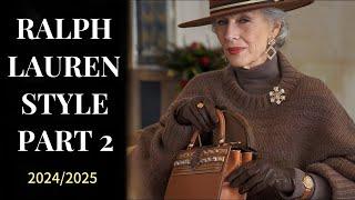 Ralph Lauren Colors Combo to Look Chic for Mature Women: Winter Ideas