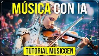 Cómo hacer MÚSICA con INTELIGENCIA ARTIFICIAL gratis  AudioCRAFT de META