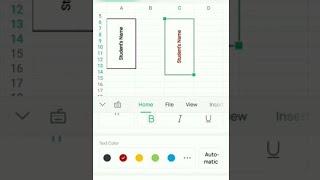 How To Write Vertically in Excel || Mobile App || WPS Office 