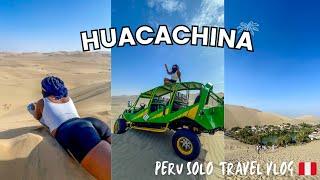 Huacachina sandboarding vlog  | day trip from lima, planning tips for solo travelers in peru