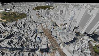 Tokyo CityGML Geometry Import and Continuous Flythrough