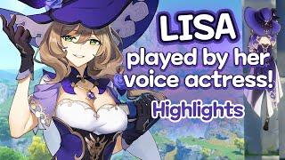 Rie Tanaka, Lisa's voice actress plays as Lisa | Genshin Impact - Stream highlights