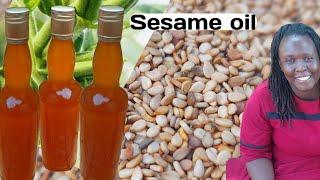 HOW TO MAKE SESAME OIL AT HOME__HOMEMADE ORGANIC COLD PRESS SESAME OIL __NO ADDITIVES  __PURE OIL