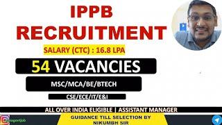 IPPB SO IT RECRUITMENT 2025 | LATEST GOVERNMENT JOB FOR FRESHERS