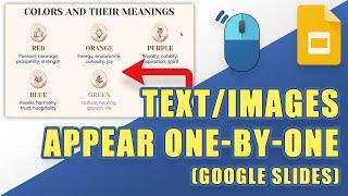 [HOW-TO] Make Text & Images Appear ONE-BY-ONE in Google Slides