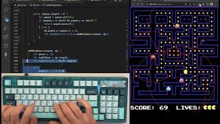 ASMR Programming - Coding Pacman - No Talking