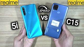 Realme 5i VS Realme C15 Speed Test and Comparison|Qualcom Snapdragon|Compare 4GB/64GB| In Hindi/Urdu