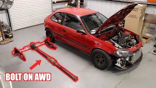 Converting My Turbo Civic To AWD!