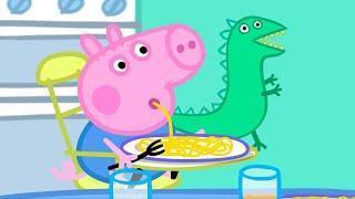 George's Dinosaur Loves Spaghetti  Best of Peppa Pig  Cartoons for Children