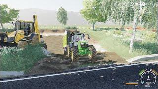 jcb loading soil on jcb tractor dumper / fs19 gameplay